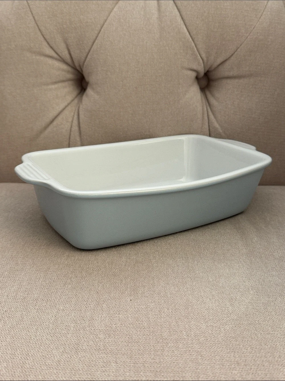 NWOT 8 x 6 x 2.25” Light Blue Stoneware Baking Dish Made in Portugal